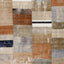 Serene Beige Orange Blue Cream Patchwork Quilt Design Rug by Kalora Interiors