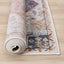 Fresco Cream Pink Yellow Blue Large Medallion Rug by Kalora Interiors