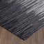 Sparx Midnight Black White Washable Area Rug By Viana Inc