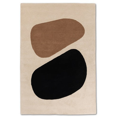Abstract Hand Tufted Wool Area Rug by Viana