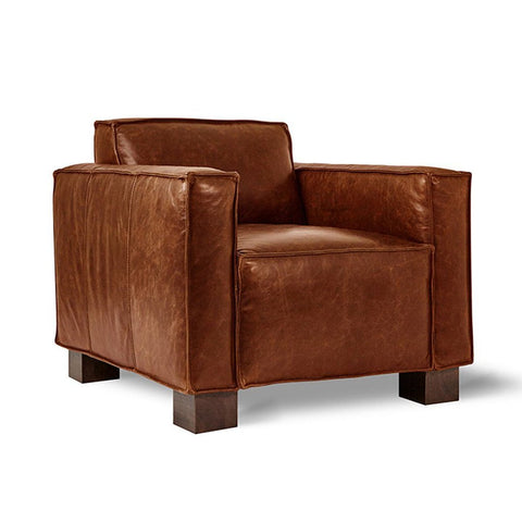 Cabot Chair | Saddle Brown Leather 