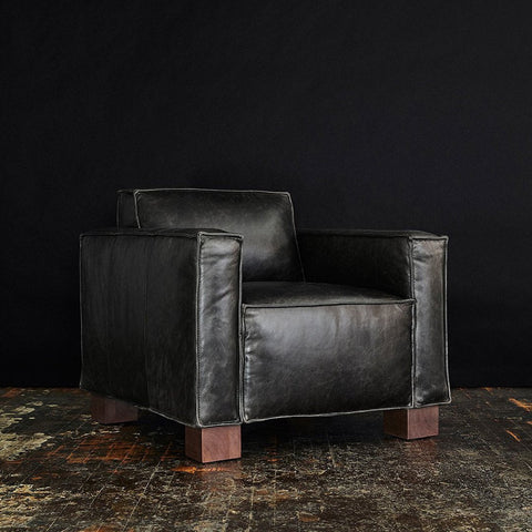 Cabot Chair | Saddle Black Leather 