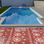 Carnival CAR-2006-RED Indoor-Outdoor Polypropylene Light Grey Red Area Rug By Viana Inc