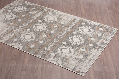 Carnival CAR-2006-SAND Indoor-Outdoor Polypropylene Ivory Sand Area Rug By Viana Inc