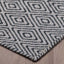 Chicago CHI-GRBK Flat Weave Reversible Wool Grey/Black Area Rug By Viana Inc