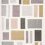 Sable Cream Purple Yellow Blocks Rug by Kalora Interiors