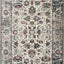 Serene Cream Blue Intricate Border Rug by Kalora Interiors