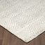 Estelle EST-IVORY Hand Loomed Wool Ivory Area Rug By Viana Inc