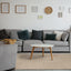 Peak Beige Variegated Texture Block Wool Rug by Kalora Interiors