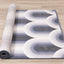 Ella Cream Blue Grey Ombre Geometric Plush Rug by Kalora Interiors