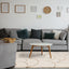 Maroq Cream Orange Rounded Hills Shag Rug by Kalora Interiors