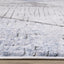 Darcy Grey Cream Blue Angular Carved Pile Rug by Kalora Interiors