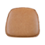 Metal Crossback Leather Cushion Seat | Cognac | by LH Imports