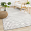 Lawson Cream Grey Southwest Inspired Machine Washable Foldable Rug by Kalora Interiors