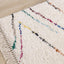 Bora Cream Rainbow Zig Zag Stripes Rug by Kalora Interiors