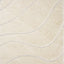 Novato Cream Curves Shag Rug by Kalora Interiors