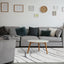 Ravine Cream Grey Wishbone Shag Rug by Kalora Interiors