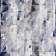 Chorus Grey Blue White Distressed Triangle Grid Rug by Kalora Interiors