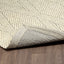 Chinook CHIN-IZN07ILD Handmade Wool Ivory Large Diamond Area Rug By Viana Inc