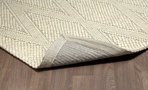Chinook CHIN-IZN07ILD Handmade Wool Ivory Large Diamond Area Rug By Viana Inc