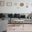 Fresco Cream Pink Yellow Blue Large Medallion Rug by Kalora Interiors