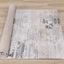 Darcy Grey Pink Green Distressed Angular Plush Rug by Kalora Interiors