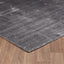Luxe LUX-187DGRY Hand Loomed Wool Viscose Dark Grey Area Rug By Viana Inc