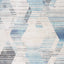Fresco Cream Blue Grey Distressed Diamond Pattern Rug by Kalora Interiors