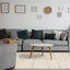 Novato Cream Grey Asymmetrical Lines Rug by Kalora Interiors