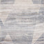 Chorus Beige Blue Distressed Geometric Rug by Kalora Interiors