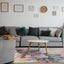 Fresco Blue Pink Yellow Cherry Blossom Rug by Kalora Interiors