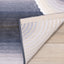Ella Cream Blue Grey Ombre Geometric Plush Rug by Kalora Interiors
