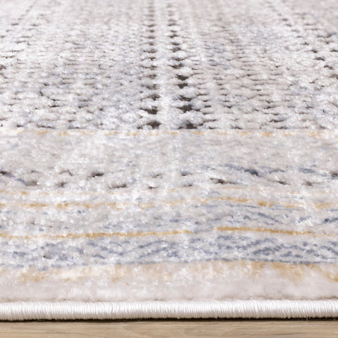 Darcy Blue Grey Brown Iridescent Traditional Plush Rug by Kalora Interiors