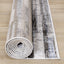 Darcy Cream Grey Blue Sparkling Striped Rug by Kalora Interiors