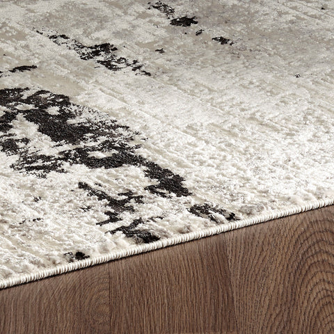 Panache PAN-5075D-CRAN Soft Powerloomed Cream Anthracite Area Rug By Viana Inc