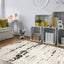 Panache PAN-5075D-CRAN Soft Powerloomed Cream Anthracite Area Rug By Viana Inc