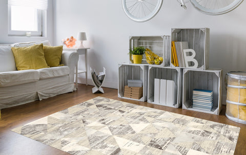 Panache PAN-6188B-GRY Soft Powerloomed Grey Area Rug By Viana Inc