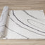 Ravine Cream Grey Wishbone Shag Rug by Kalora Interiors
