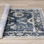 Sidra Distressed Blue Cream Border Rug by Kalora Interiors