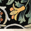 Cathedral Green Black Red Grey Yellow Symmetrical Floral Print Rug by Kalora Interiors
