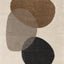 Maroq Cream Taupe Brown Three Stone Rug by Kalora Interiors