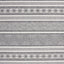 Bristol Reversible Grey White Striped Pattern Outdoor Rug by Kalora Interiors