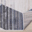 Fresco Cream Blue Grey Distressed Diamond Pattern Rug by Kalora Interiors