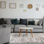 Chorus Black Grey White Iridescent Plush Rug by Kalora Interiors