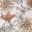 Fresco Blue Yellow Orange Pink Floral Print Rug by Kalora Interiors