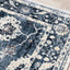 Sidra Distressed Blue Cream Border Rug by Kalora Interiors