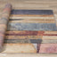 Folio Pink Yellow Blue Stained Glass Carved Rug by Kalora Interiors