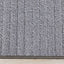 Ella Grey Carved Stripe Plush Rug by Kalora Interiors