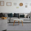 Ella Grey Carved Stripe Plush Rug by Kalora Interiors
