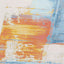 Belle Cream Blue Yellow Brush Strokes Rug by Kalora Interiors